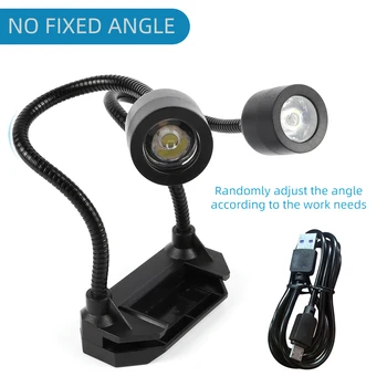 납땜용 현미경 LED 더블 헤드 일루미네이터 램프, 산업용 현미경 카메라 광원