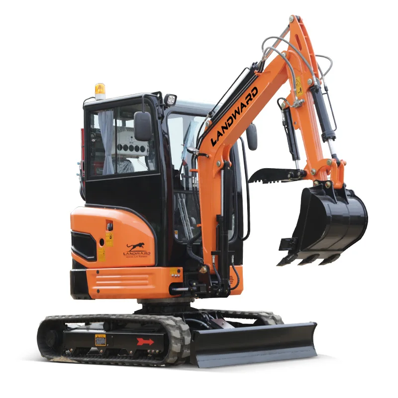 LANDWARD Factory Small Excavator 2.5 Ton Crawler Mini Diggers 1Ton Mini Excavator