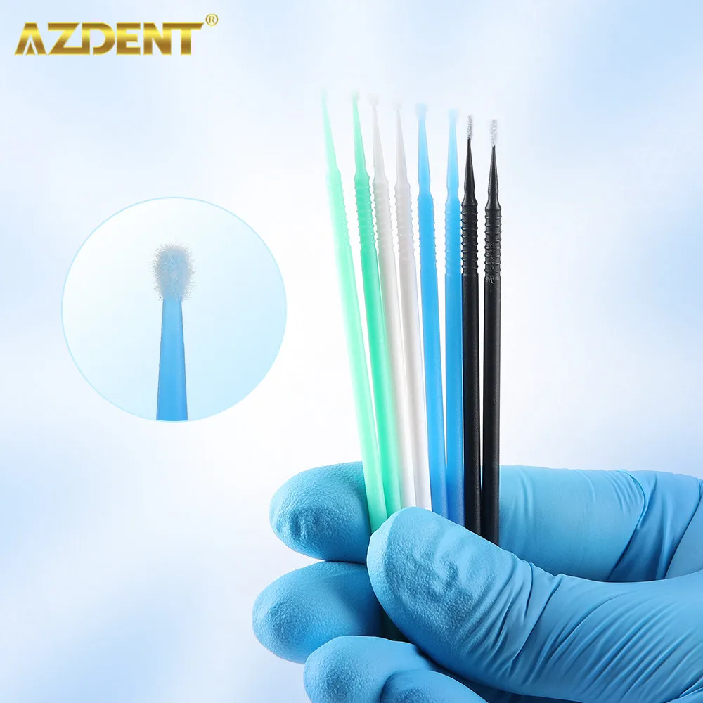 400pcsAZDENTDentalMicrobrushDisposableApplicatorsTipsMicroBrush