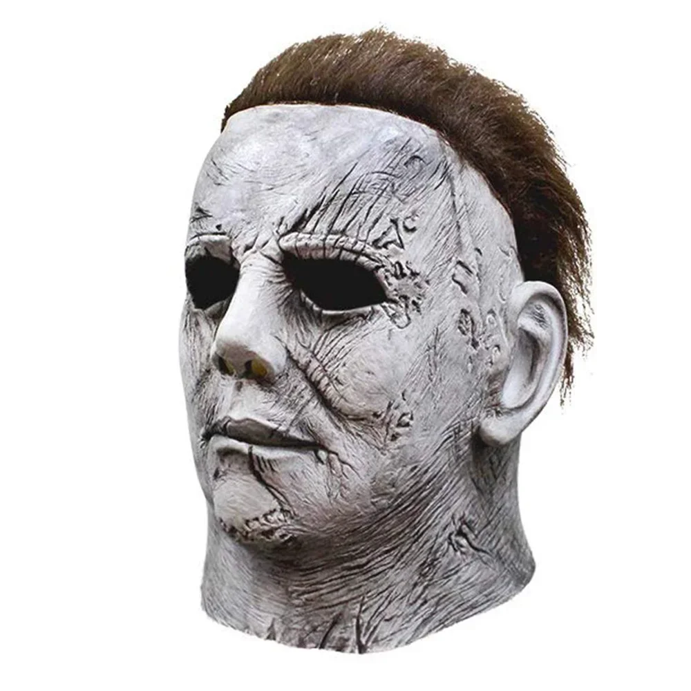 Horror 2018 Halloween Michael Myers Maschera Cosplay Creepy Bloody Demon Killer Casco In Lattice Carnevale Purim Party Costume Puntelli