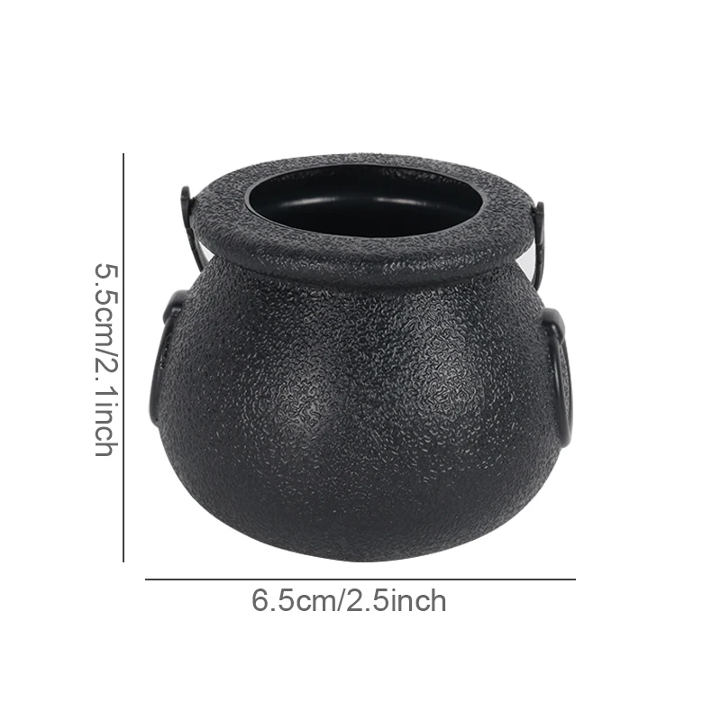 Halloween Candy Cauldron, Witch Kettle Pot, 33x33x18.3cm/12.99x12.99x7