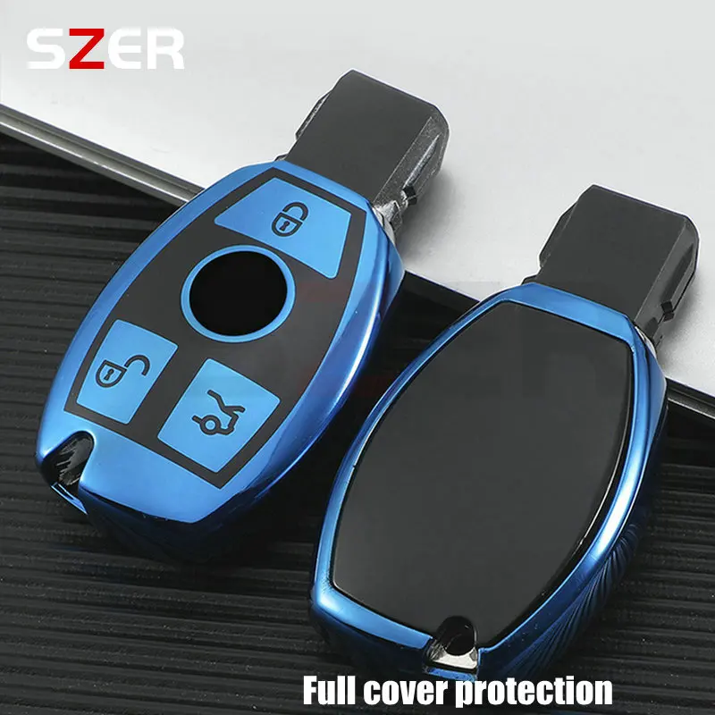 Key case cover soft TPU for Mercedes Benz A B C E Class GLS GLA GLK GLC CLS CLA AMG