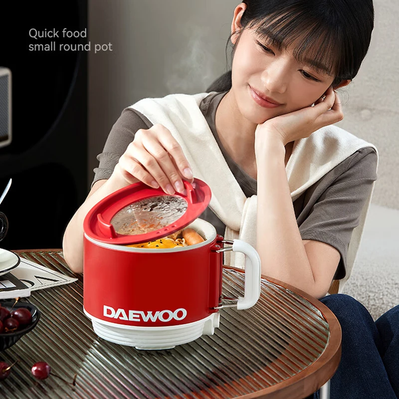 Non-stick Mini Electric Cooking Machine Multi-function Cooker Household Electric Cooking Pot 1.6L Electric Hot Pot Noodle Cooker 6
