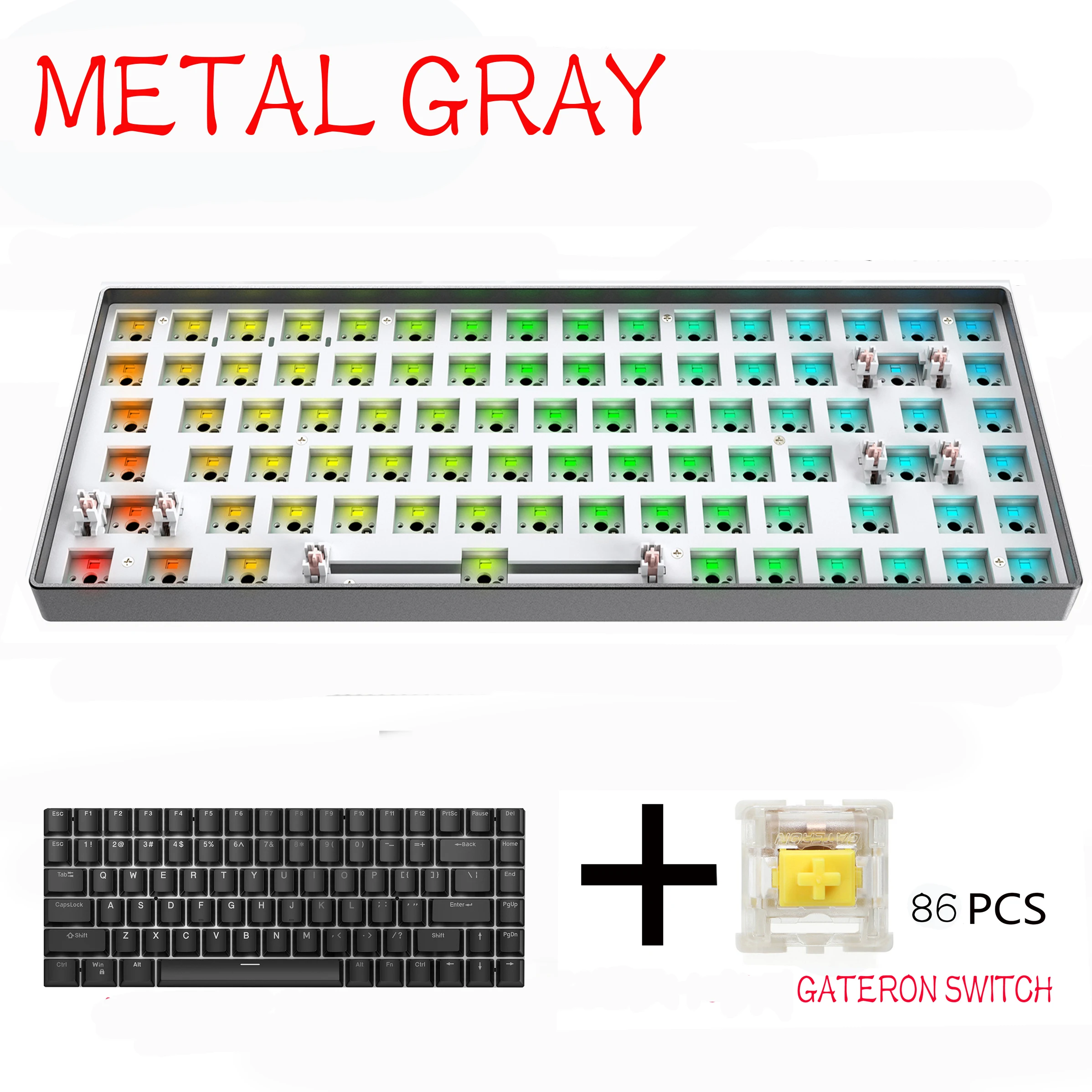 pc world keyboards ZUOYA Tester84 key Hot Swap Mechanical Keyboard Kit wired Type-C RGB Compatiable With Cherry Gateron Kailhua 3/5 Pins wireless keyboard for pc Keyboards