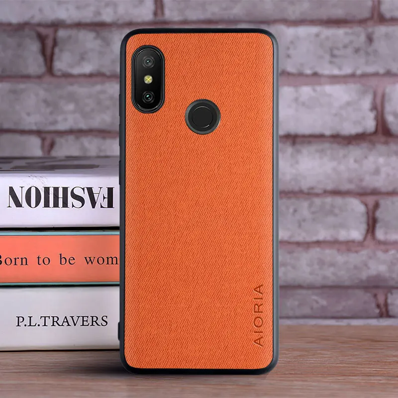 Luxury Textile Leather Skin Soft & Hard Phone Case Cover