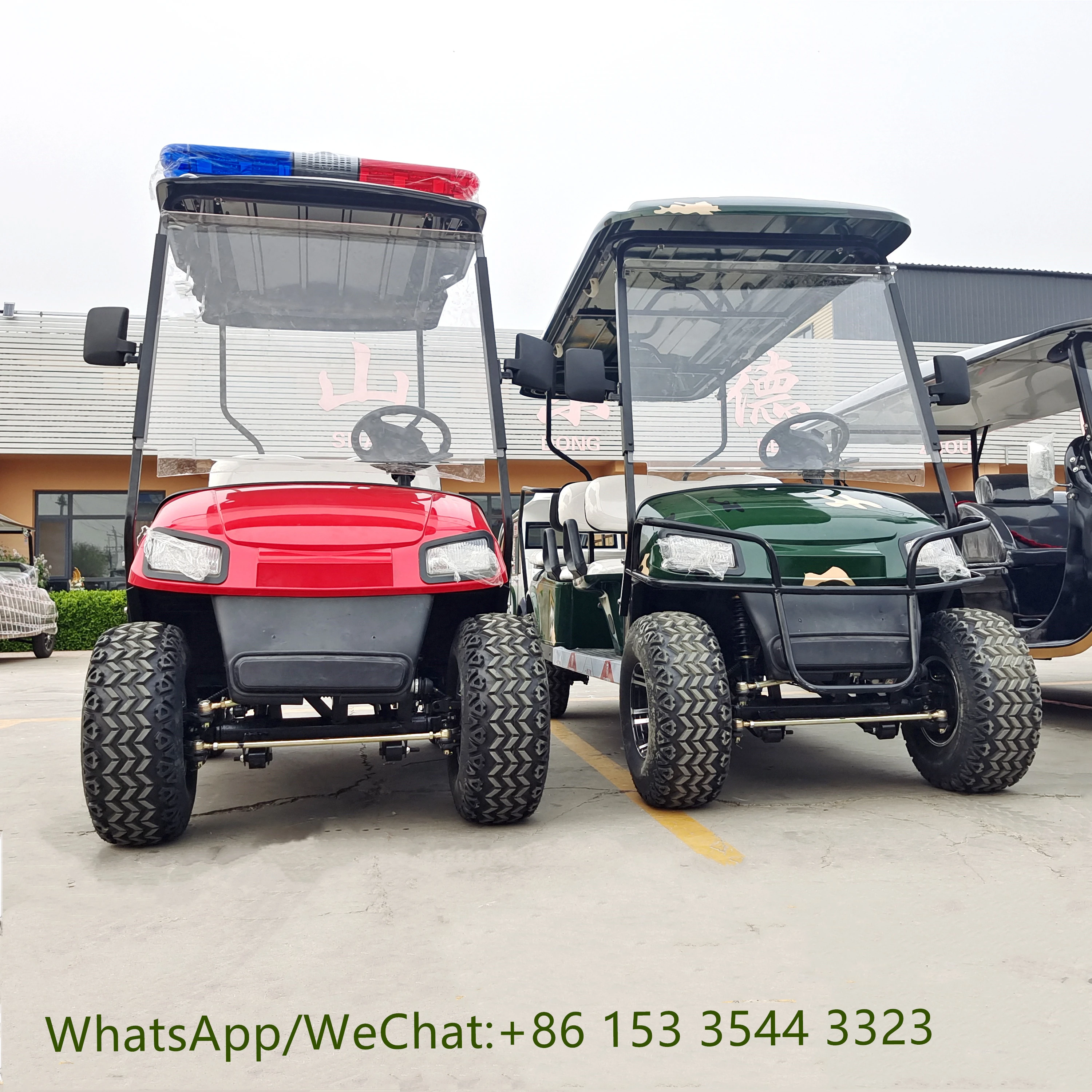 Elektroauto Convertible Security Patrol Four-Wheeler Off-Road Scenic  Sightseeing Car,Golf Cart Electric Vehicles for Adults