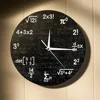 Math Equations and Notations Mathematics Chalkboard Geek Wall Clock Educational Gifts For Kids Teachers School Classroom Decor 4