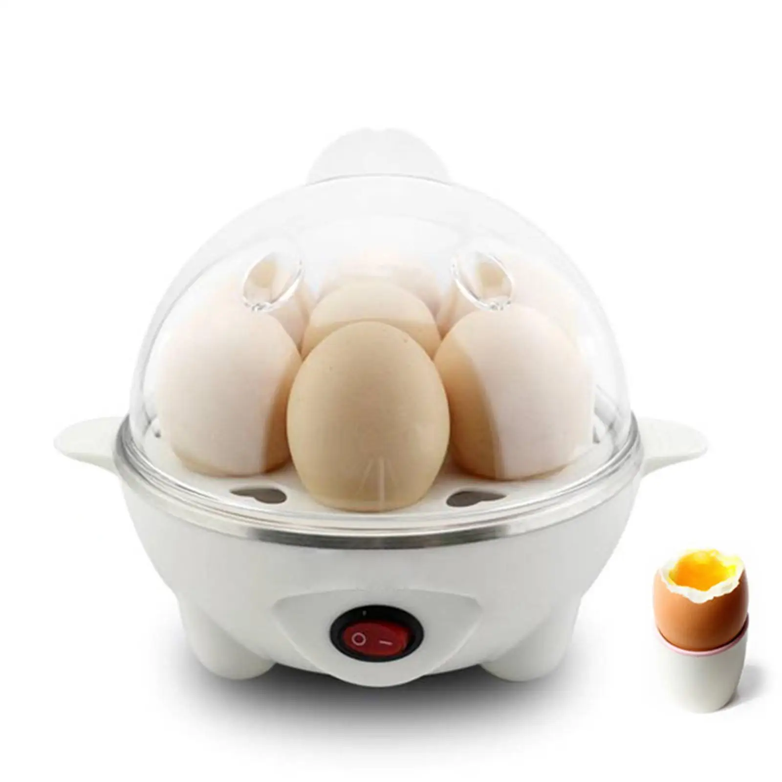 Egg Cooker 220V Gadgets Hard Boiled Multifunction Steaming High Temperature Steamer Anti Slip Base Egg Boiler for Vegetables Pot 3