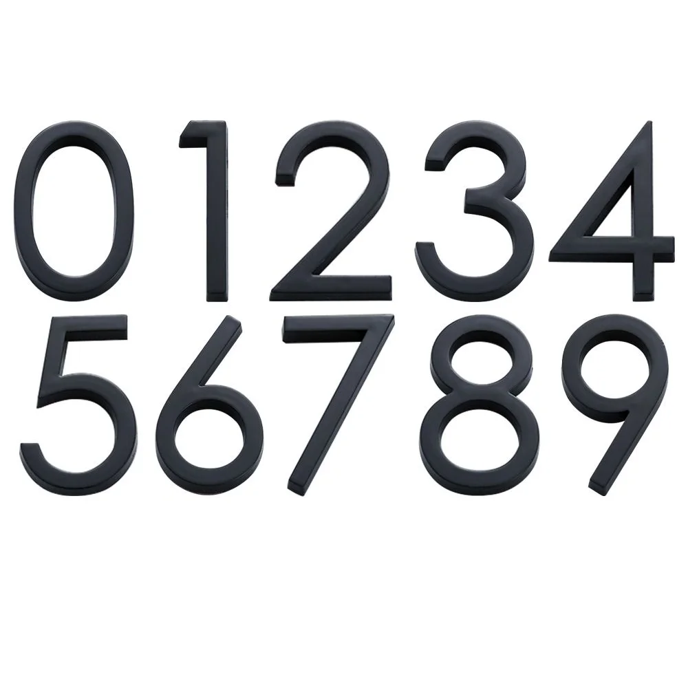 3D Address Number Digits Numeral Plate Plaque Sign Sticker for Door Family Hotel Apartment Home Street house number signs,house numbers,number plate,door signs,house wall plaques