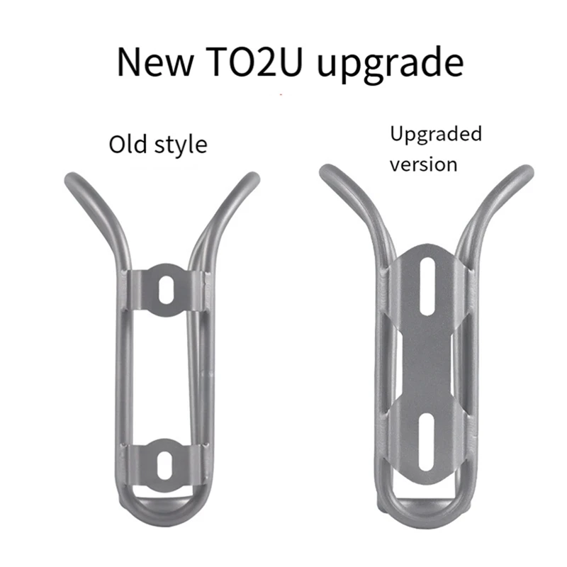 Bicycle Kettle Rack Titanium Alloy Hollow Riding Water Bottle Cage Holder With Screws Bike Cycling Accessories Style B