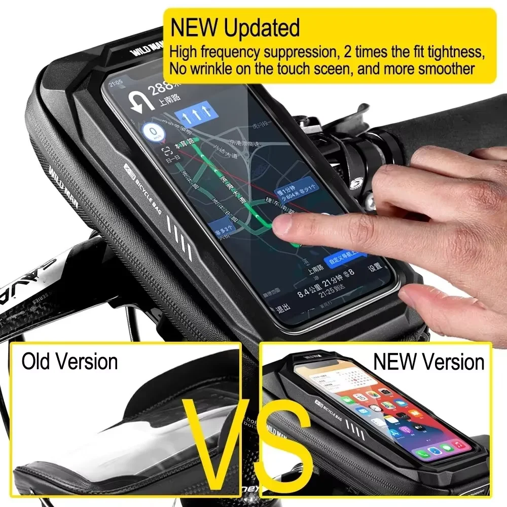 Bike phone holder New Bike Phone Holder Bag Case Waterproof Cycling Bike Mount 6.9in Mobile Phone Stand Bag Handlebar MTB Bicycle Accessories