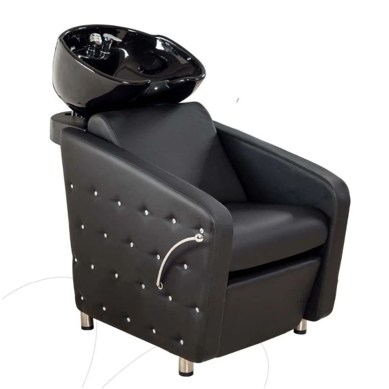 

2017 Classic European Style Black Shampoo Chair With Crystal Buttons(DCA1004)