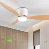 Modern LED Ceiling Fan Lights, Low Floor Decorative Lights with Remote Control, Home Lighting with Fans in Bedrooms and Homes 2