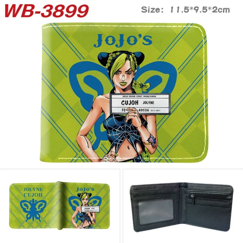 JoJo Bizarre Adventure Jotaro Wallet Anime Figure Prints Giovanna