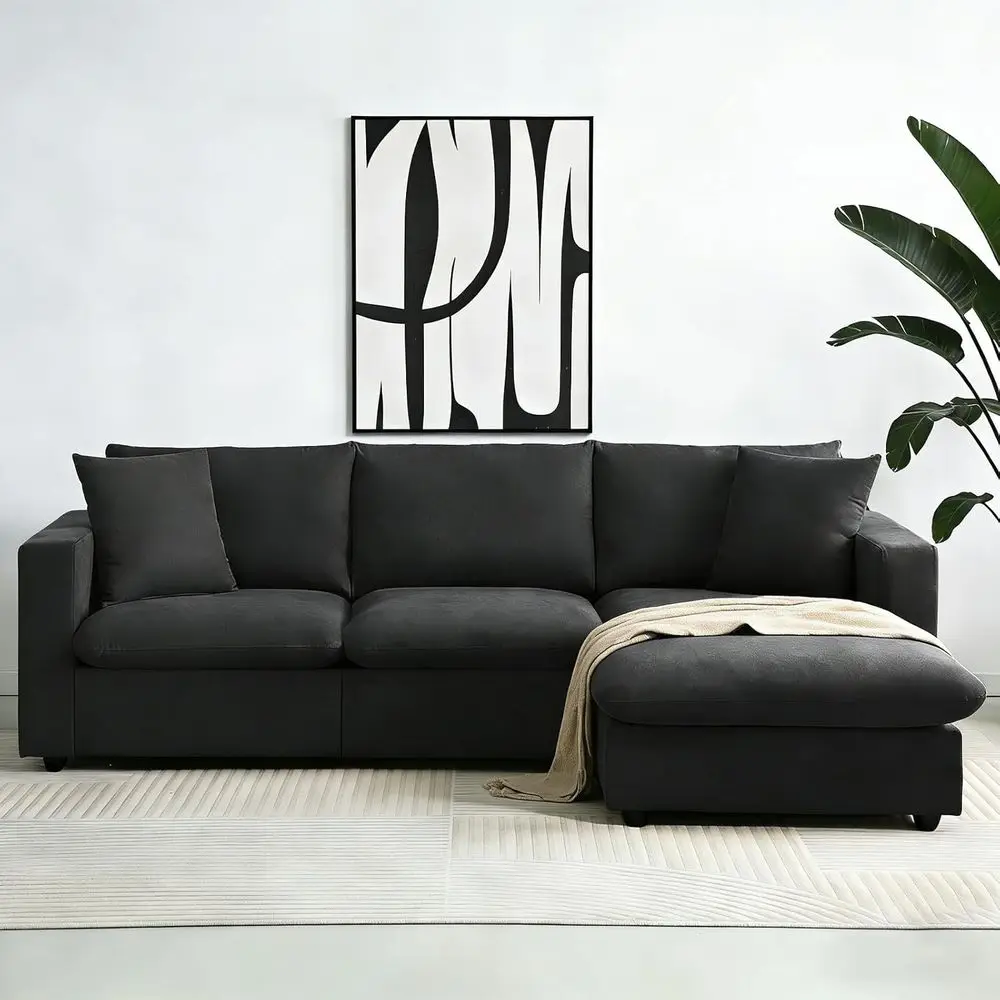 AURELION SHADOW Cloud Sectional living room setup