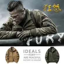 

2022 Jackets for MenRage Tough Baseball Jacket Men's Tan Overcomes Fleece World War II American Mens Jacket Flying Men Jacket
