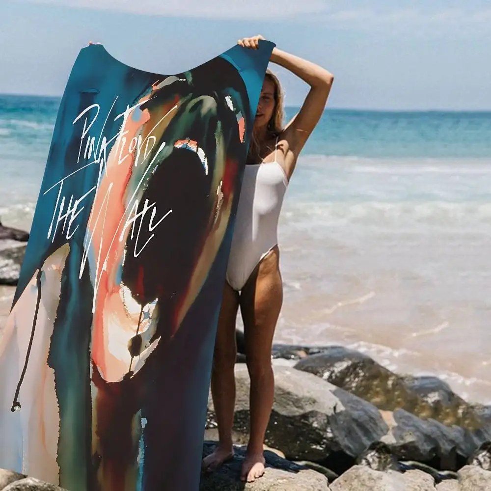 Rock Band P-PinK F-Floyd Microfiber Printed Beach Towel Mountain Climbing Yoga Beach Swimming Running Absorbent Soft Towel