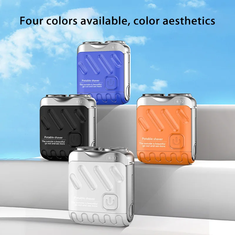 Electric Shaver Men Waterproof Type-C Rechargeable Mini Travel Rotary