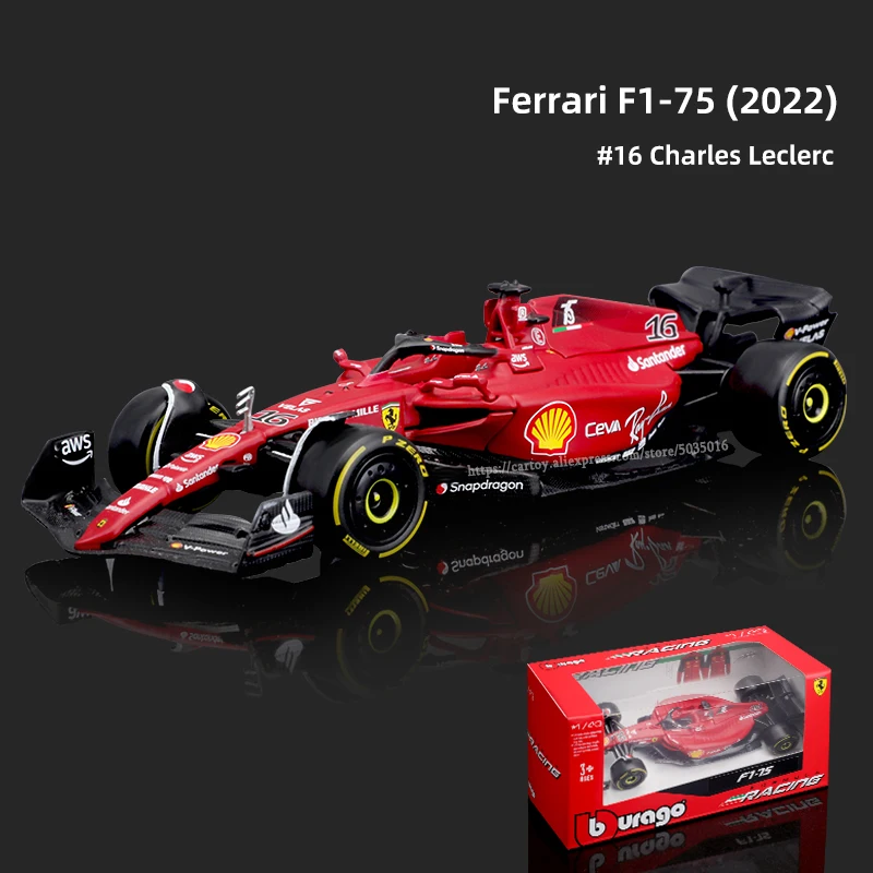 1:43 Bburago 1:43 SF14T-7 F1 Racing Ferrari 2018 SF71H 2017