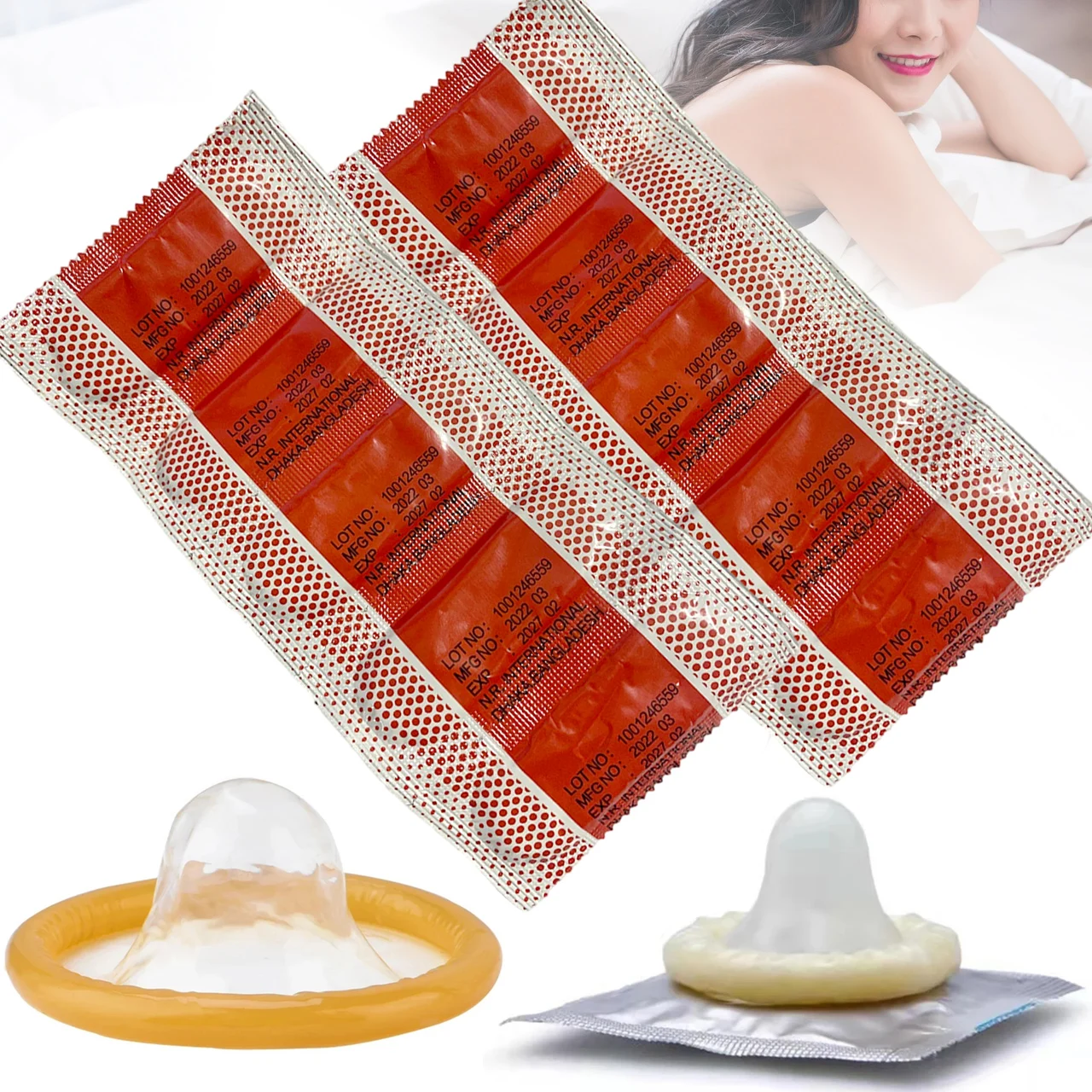 50Pcs Natural Latex Condom Ultra Thin Durable Sensitively Natural Feel Penis Sleeve for Men Sex Shops Adult Product Condones