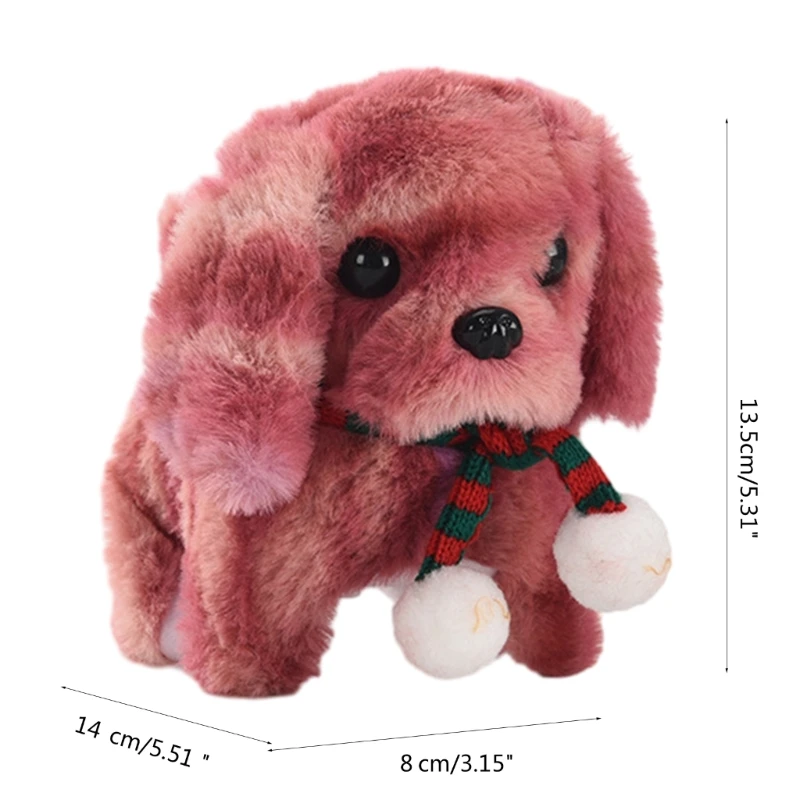 77HD Plush Animal Toy Barking Walking Electric Dog Stuffed Toy for Kids
