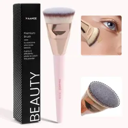 Professional Flat Head Foundation Makeup Brush with Protective Box - Skin-Friendly Tool (51539FJ)
