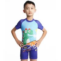 2024 Fashion Cute Cartoon Swimwear Boys New Children One-piece suit Kids Swimsuits Protection Light Breathable Swimming Costume 6