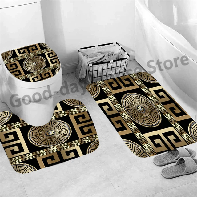 Versace Logo Black Bathroom Sets  Bathroom sets, Black bathroom