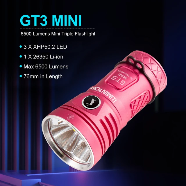 Lumintop GT3 Mini LED El Feneri 7 Aydınlatma Modu 6500lm Lumintop GT3 Mini LED El Feneri 7 Aydınlatma Modu 6500lm
