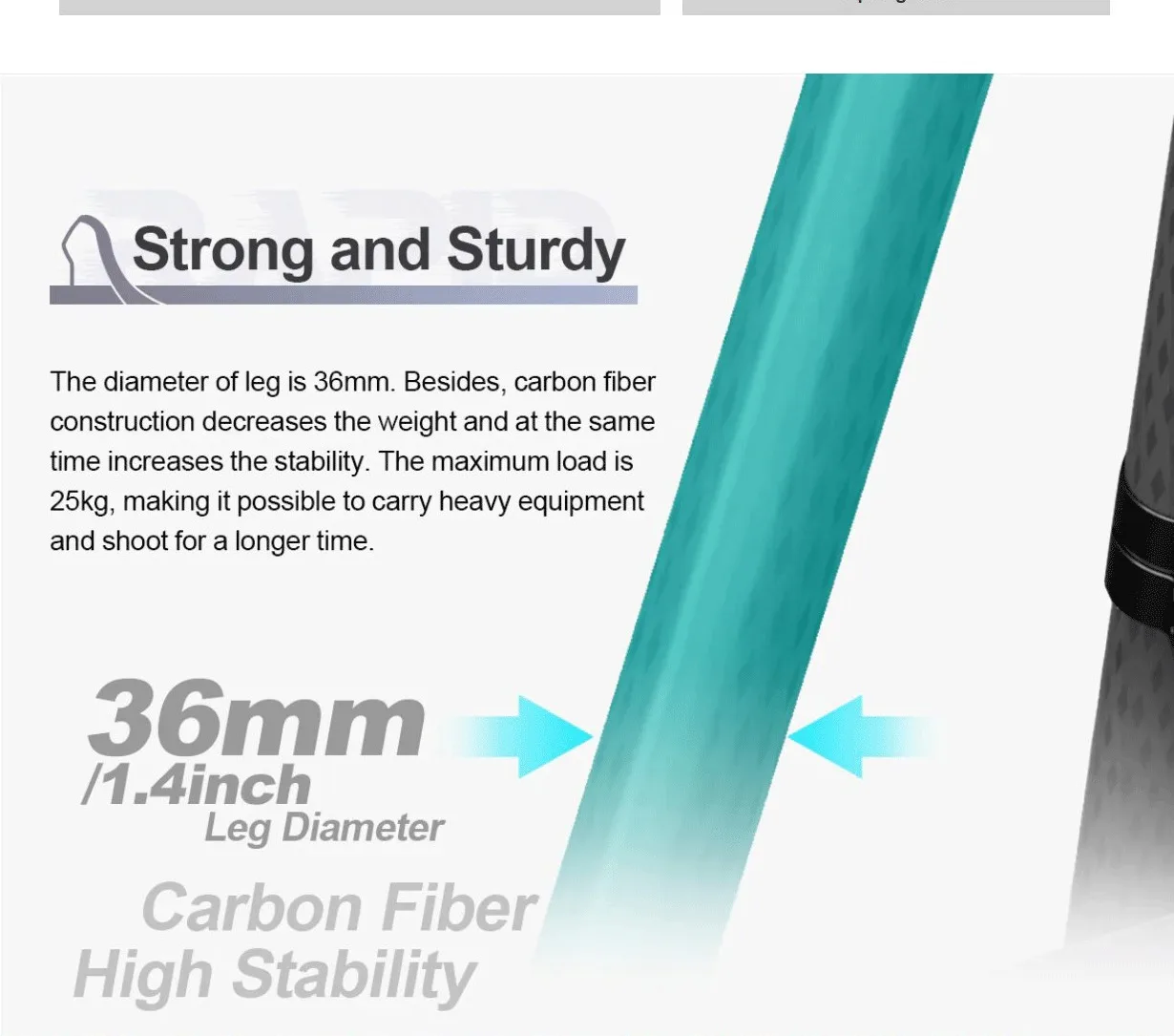 SIRUI SVS75 Rapid System One-Step Height Adjustment Carbon Fiber Tripod Lightwei