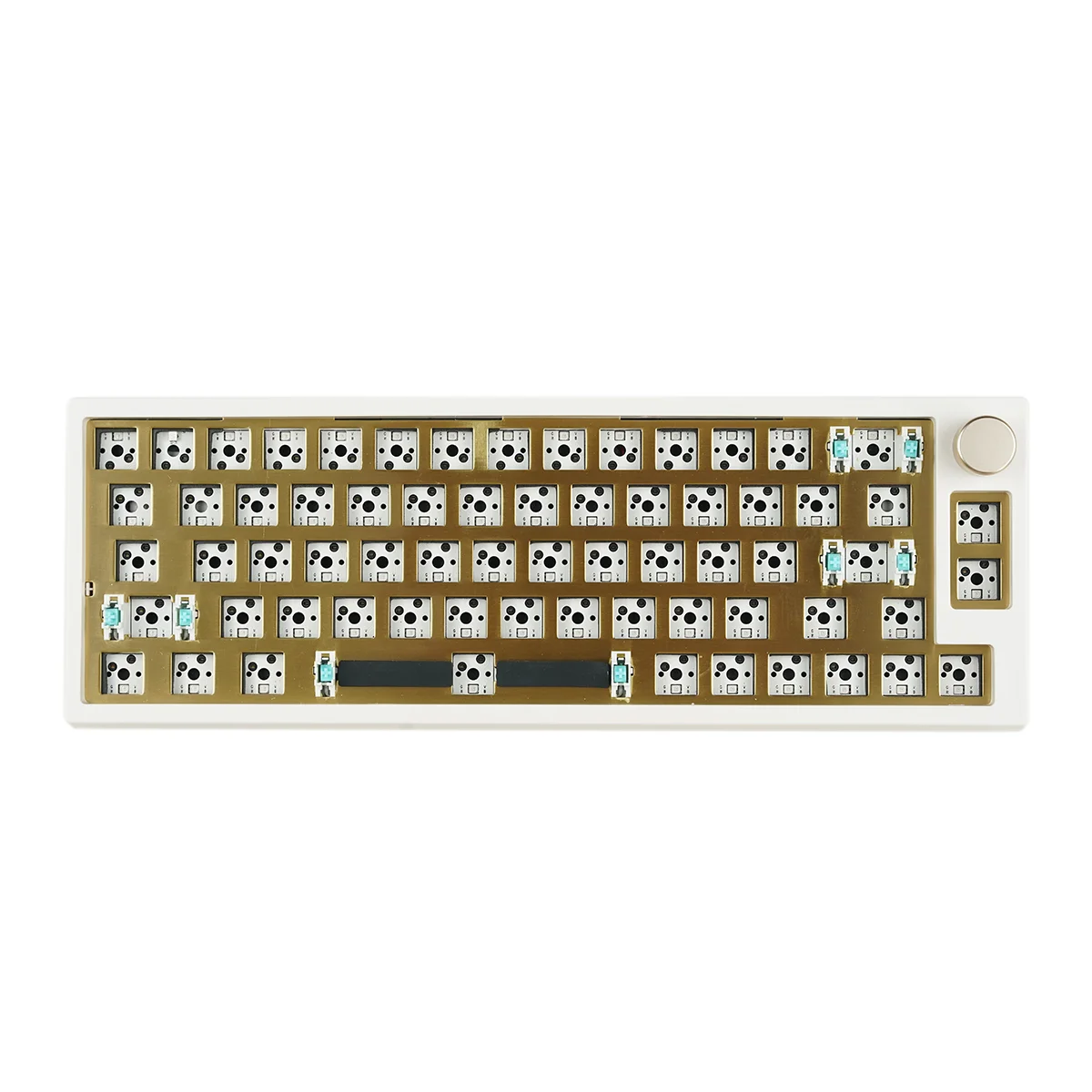 Mathew Tech Mk66 Pro Gaxeta Teclado Mecânico Kit 65 por Cento Quente-swappable 3-modo Lubrificado Facada Rgb Luz Sul de Frente para o Diodo Emissor de Luz - Imagem 4