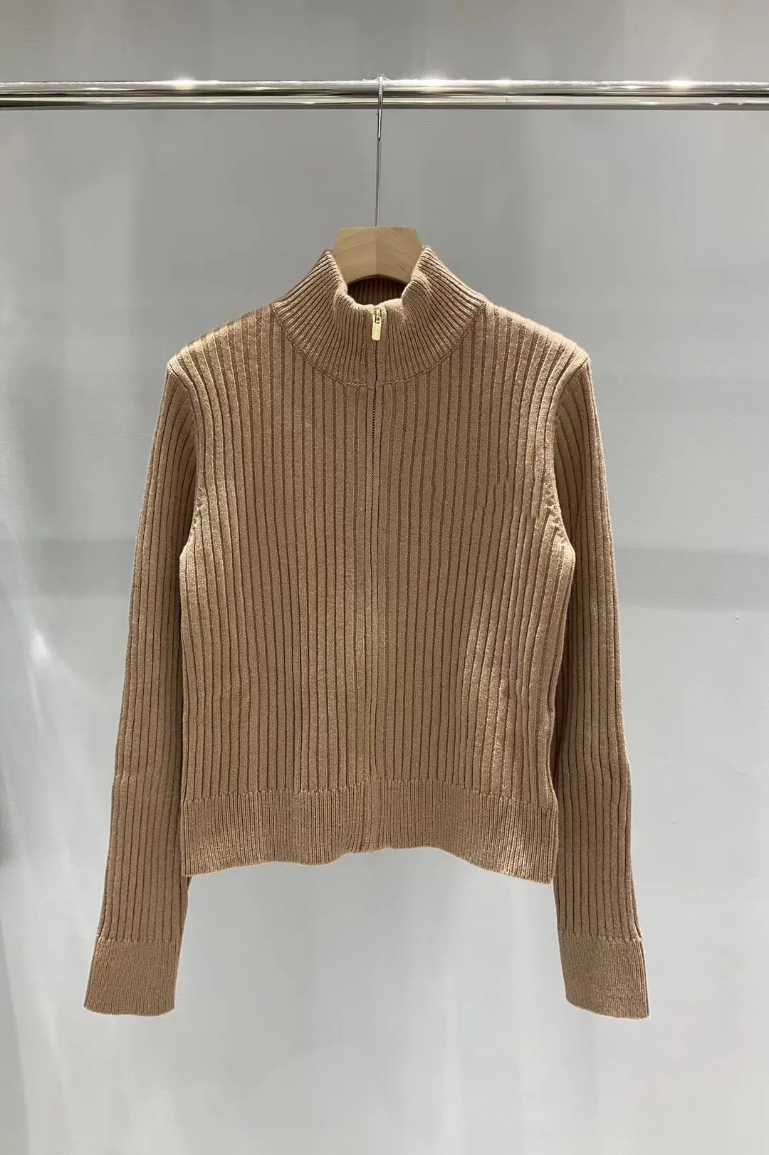 

2023 Women's Clothing Casual half-zip knitted sweater Autumn Winter New 1015