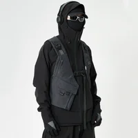 Outdoor Tactical Function Multi-pocket Design Vest Men Clothing Y2K High Street Techwear Style Sleeveless Jackets chalecos 2