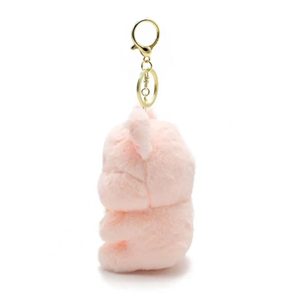

Adorable Pig Keychain Cute Cartoon Pig Keychain Soft Stuffed Doll Pendant with Pacifier Bottle Adorable Backpack for Girls