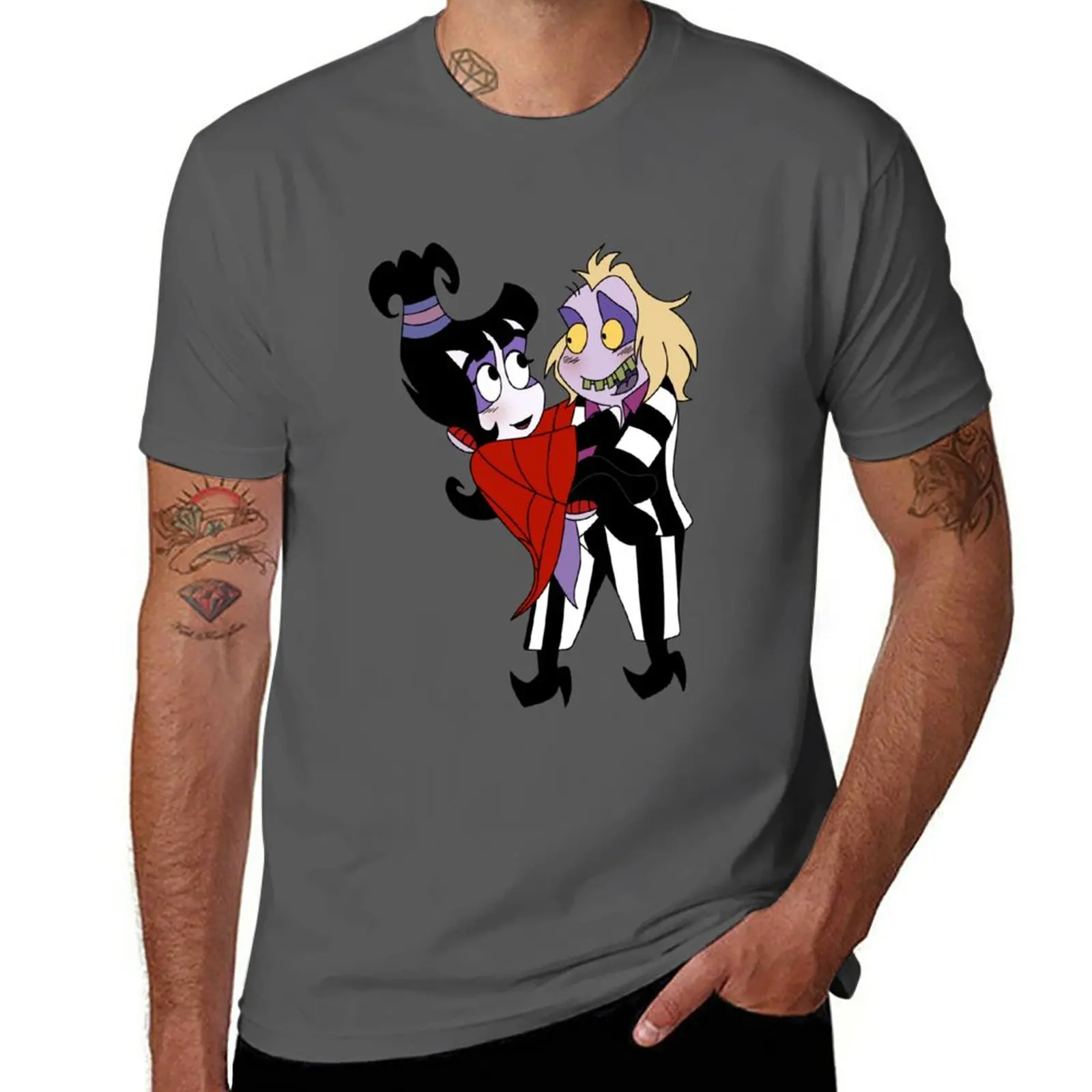 

New Beetlejuice x Lydia T-Shirt plain t-shirt hippie clothes Men's t shirts