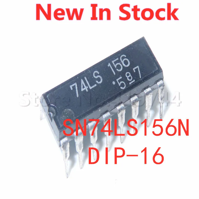 

5 шт./партия SN74LS156N 74LS156 HD74LS156P DIP-16 демультиплексер, новая оригинальная интегральная схема