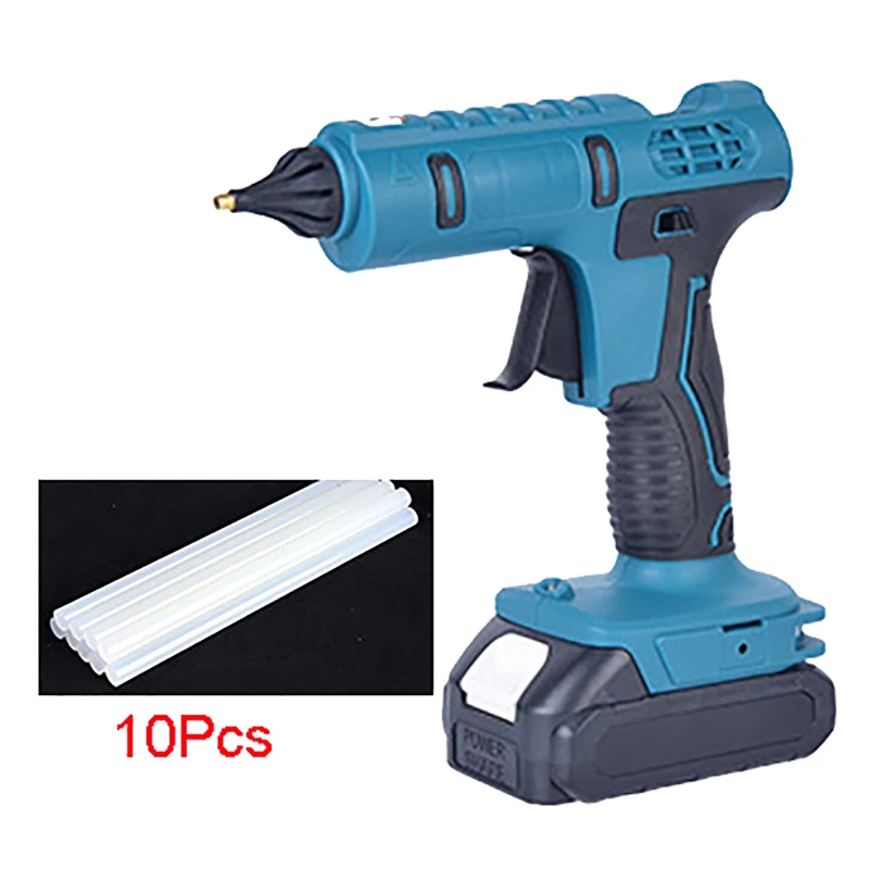 

Hot Melt Glue Gun Cordless Hot Glue Gun With 18V Battery With 10 11mm Glue Sticks For Arts Crafts DIY Cordless Glue Gun