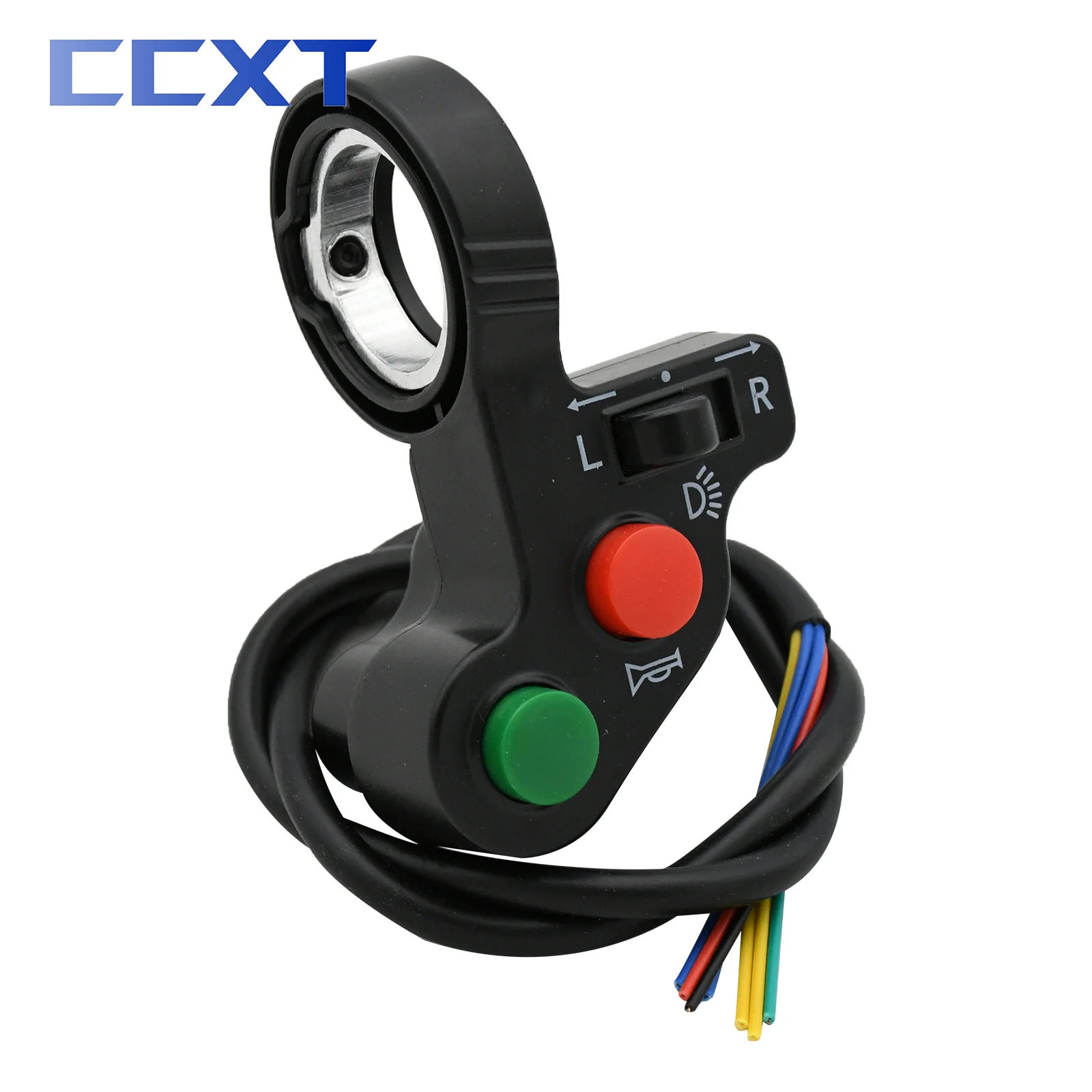 1 st. Motorfiets Gemodificeerde Schakelaar Koplamp Claxon Bediening AAN UIT Knop Stuurmontage Waterdichte Knop met LED-licht ZPG kopen vanaf een prijs van 4.32