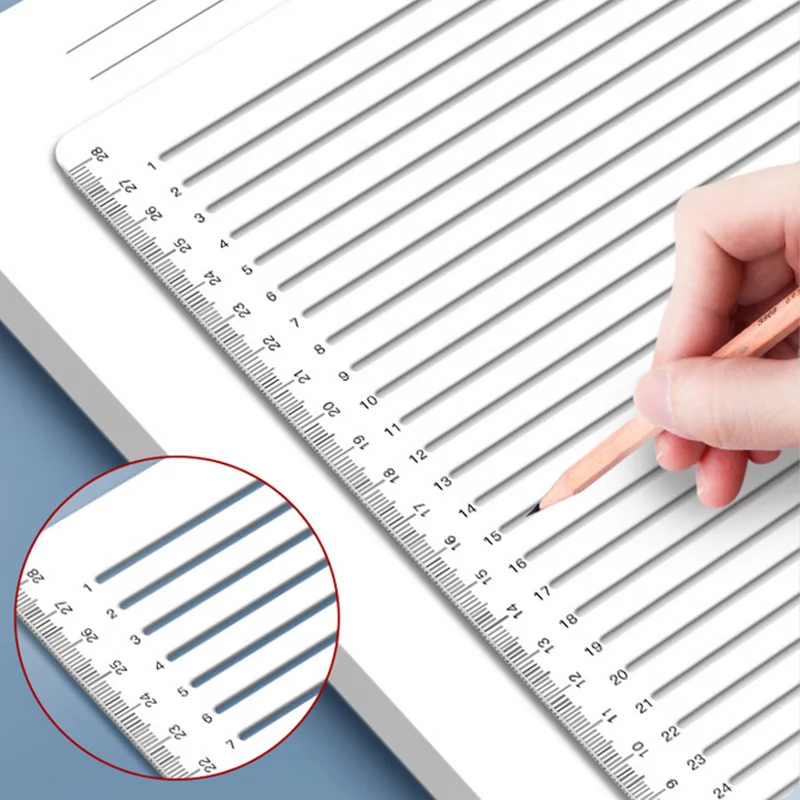 

Calligraphy Stencil Soft Ruler Template Writing Straight Line Clear Ruler Writing Tool Geometry Template Address Envelope Guide