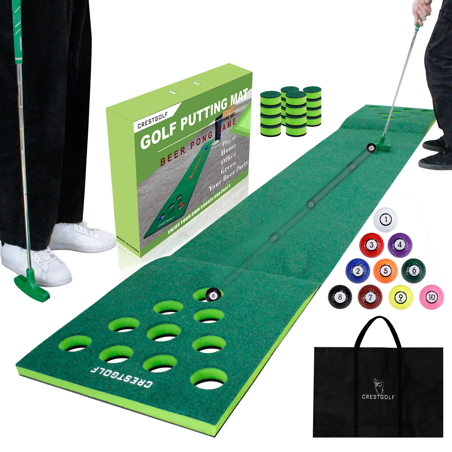 Golf Putting Green Mat Practice Golf Putting Mat Game Set Practicing