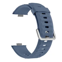 Enhanced Silicone Watch Band with Dedicated Connector - Waterproof Strap - Huawei Fit 5 5 pro (Topaz Blue)