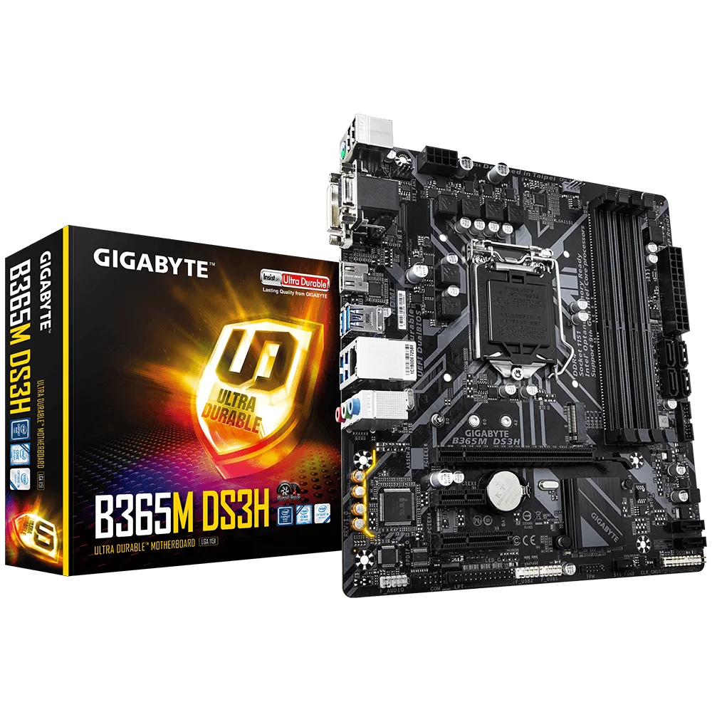 NEW Gigabyte B365M DS3H Gaming Motherboard Supports 9th and 8th Gen