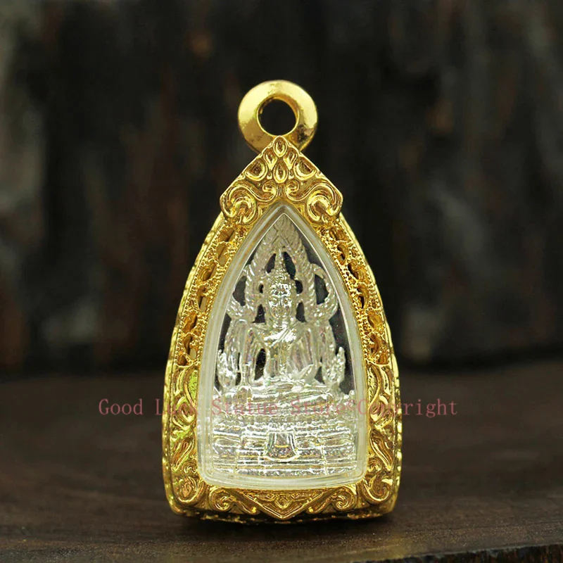 

NEW Thailand LONG PO Temple Efficacious Buddha Pendant Amulet bless safety good luck Recruit wealth all-powerful talisman
