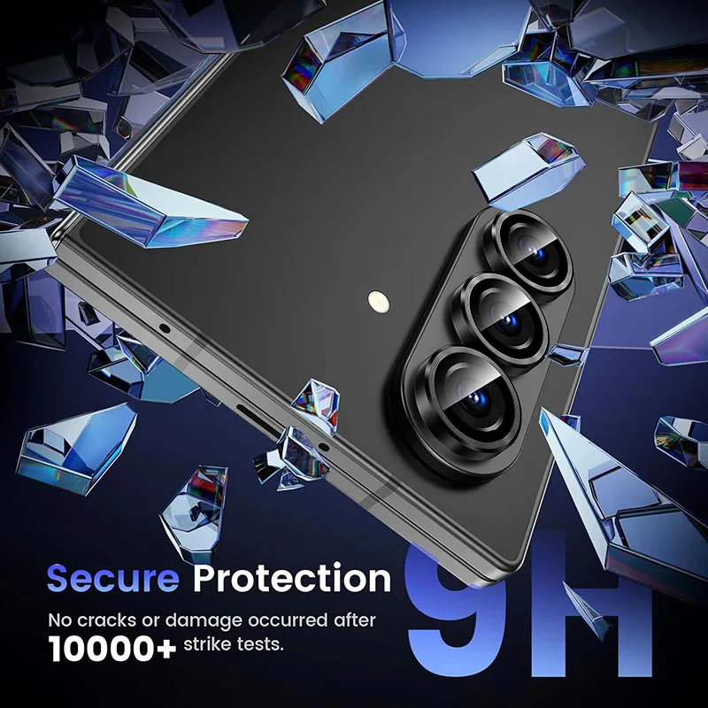 Premium Aluminium Alloy Tempered Glass Camera Lens Protector