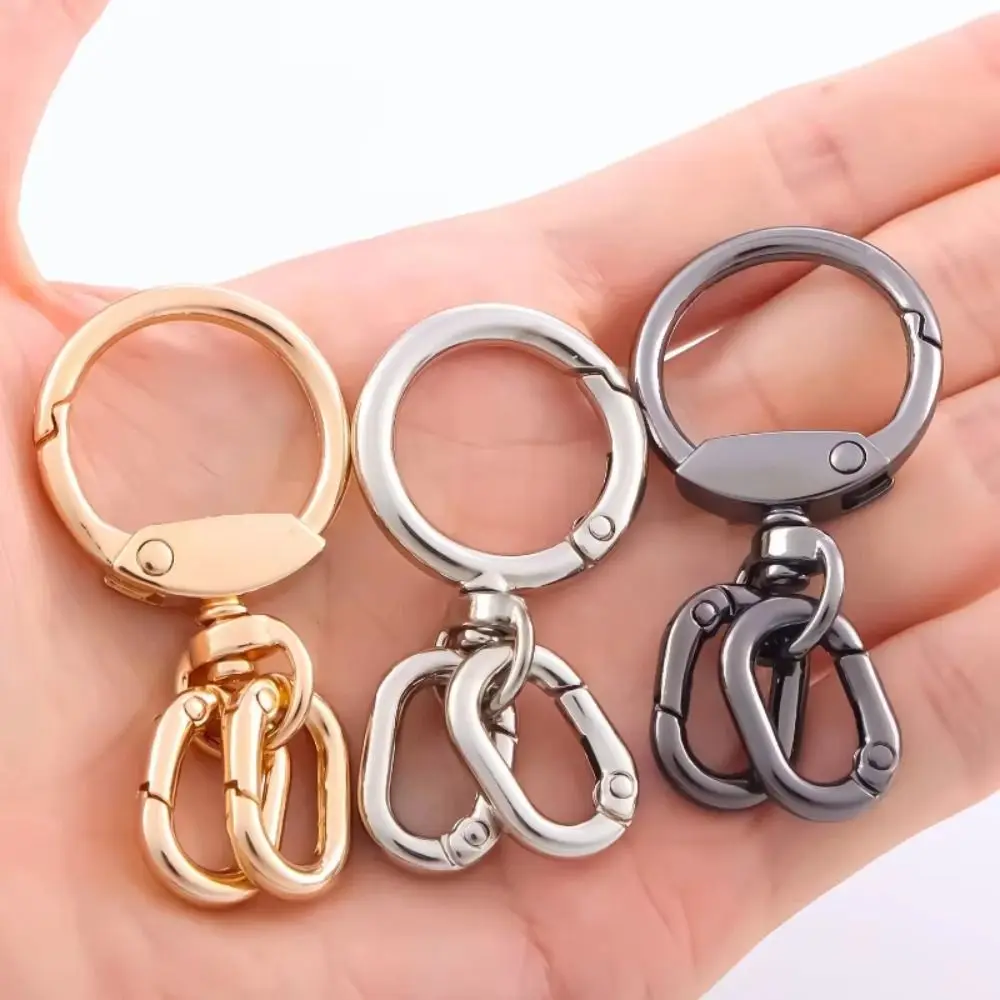 2 PCS 커넥터 걸쇠 금속 회전 걸쇠 클립 스프링 링 후크 링 O-링 버클 걸쇠 DIY 공예
