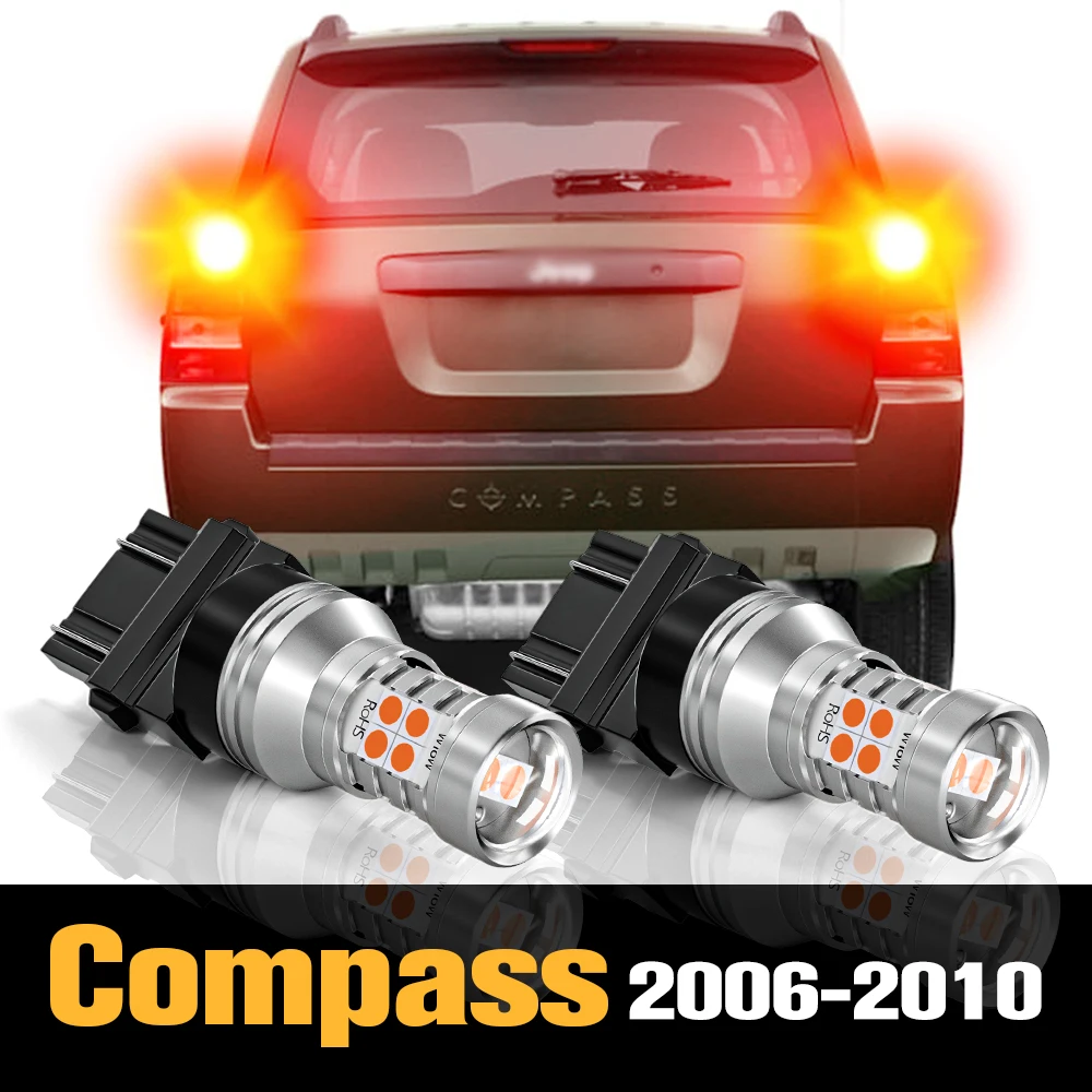 

2pcs Canbus LED Brake Light Lamp Accessories For Jeep Compass MK 2006 2007 2008 2009 2010