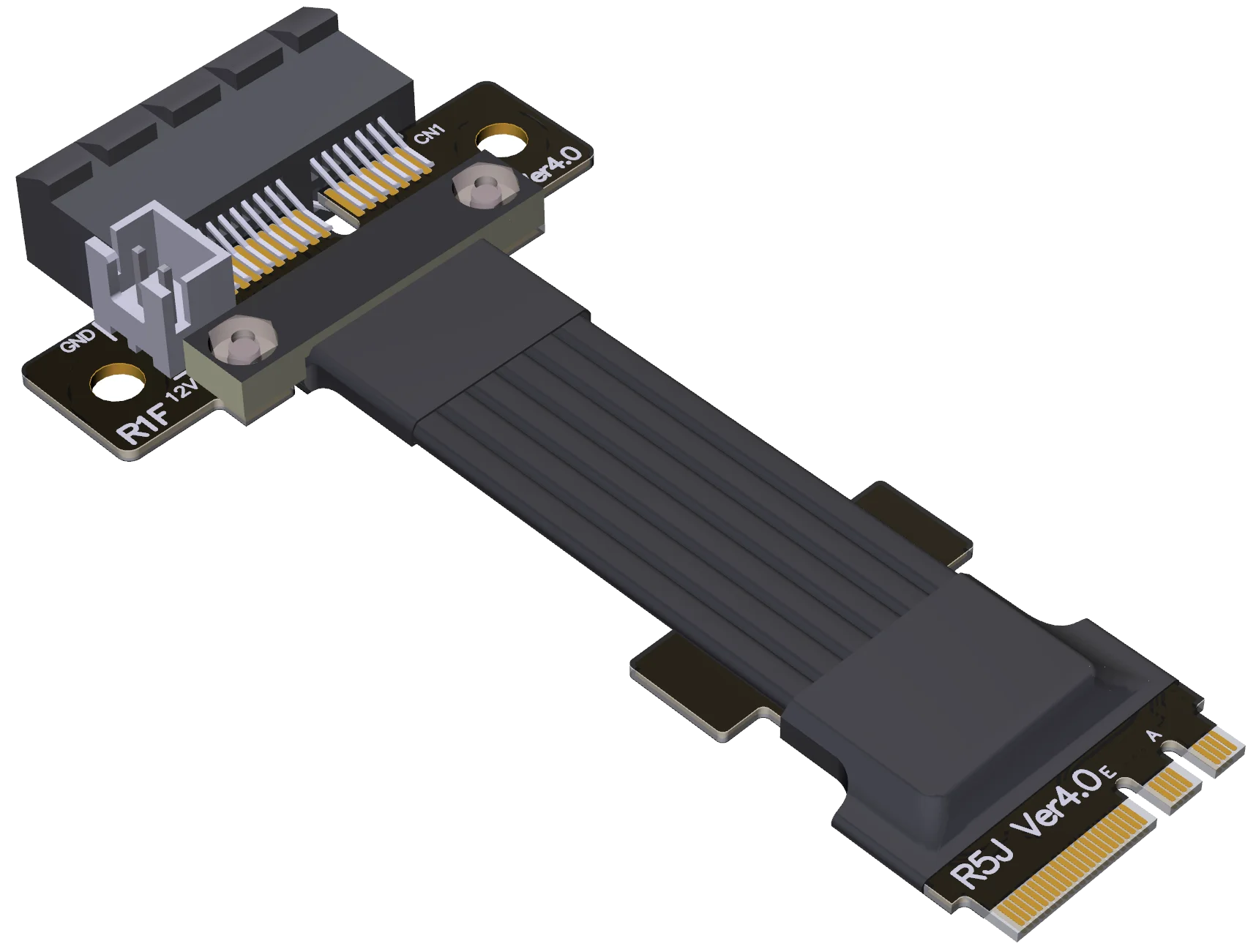 Wifi A.e Chave para Pcie4.0 x1 Cabo de Extensão Slot Velocidade Total Gen4 8gbps Pcie 4.0 m2 Wi-fi Aekey para 1x Cabo de Riser M.2 - Imagem 5