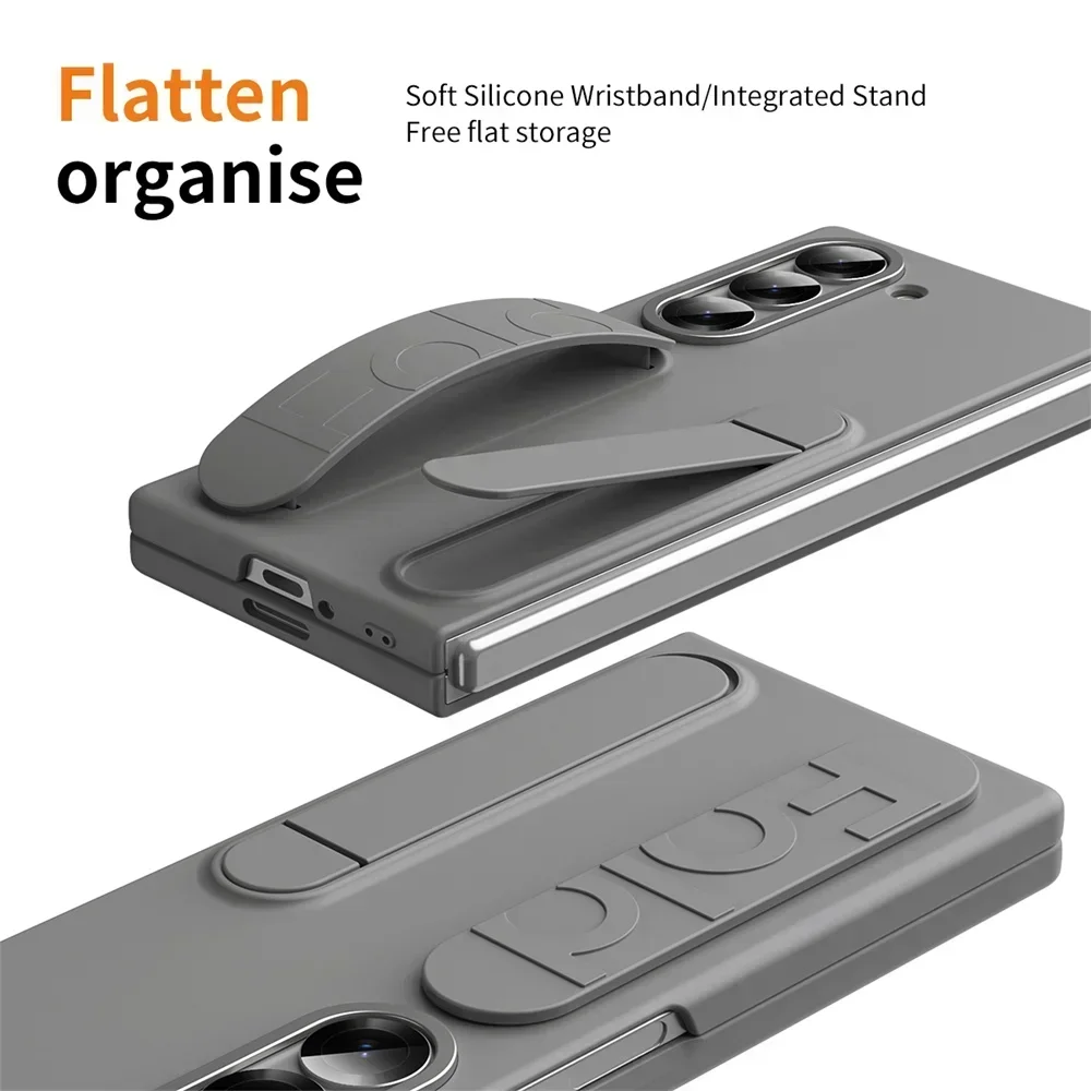 Original Standing Wrist Strap Case - Fashion Matte Color Ultra Thin Hard Cover