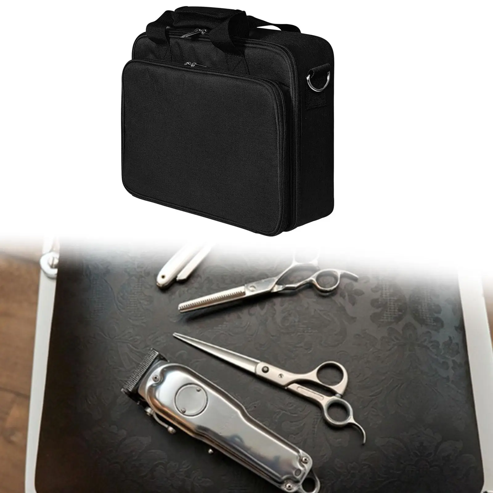 Barber Tool Bag Hair Tool Bag for Grooming Styling Supplies Makeup Tool