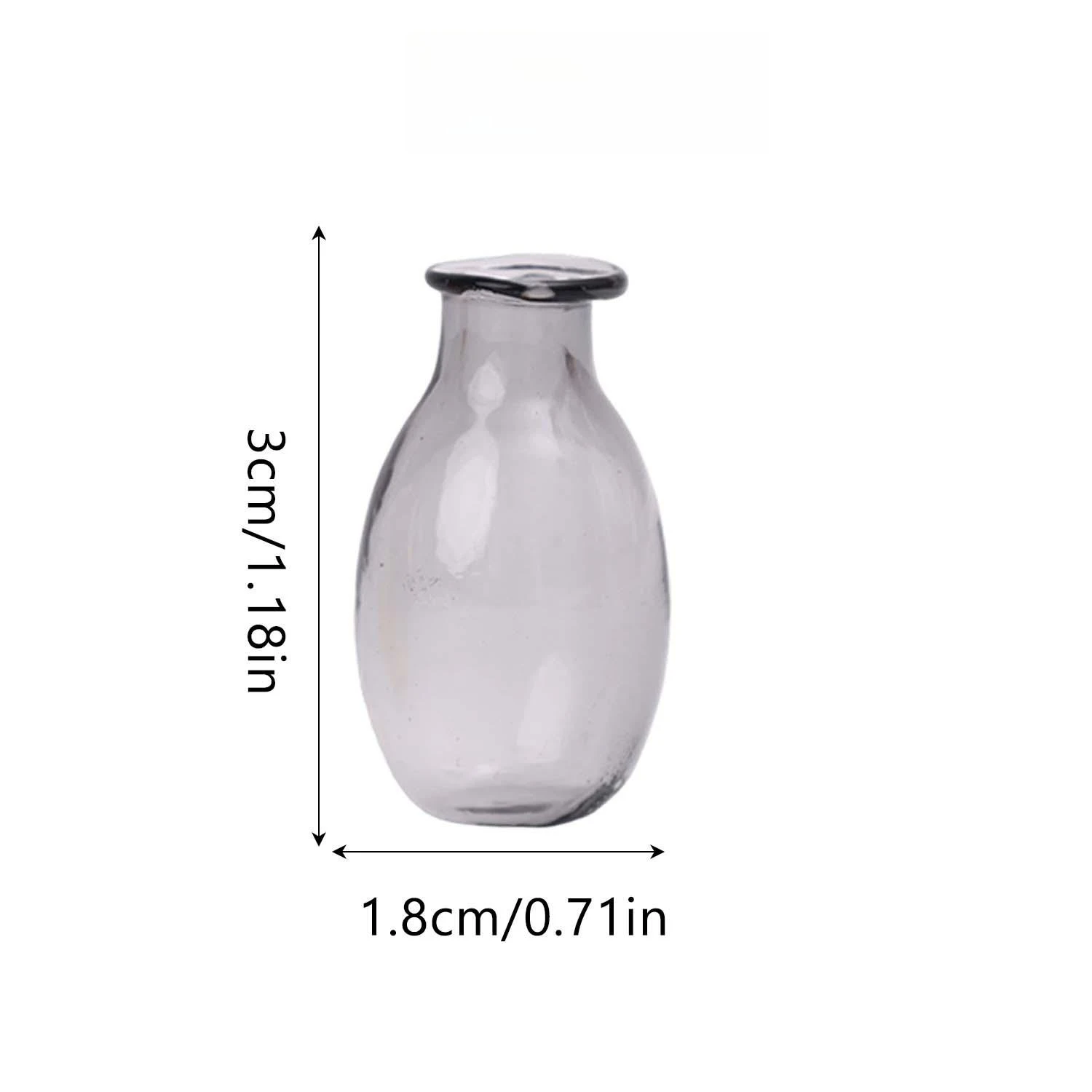 Mini Glass Vase Set - Creative DIY Thumb-Sized Ornaments for Flower Arrangements and Home Decor